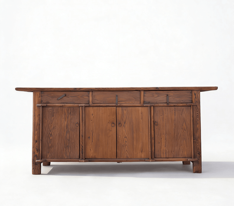 19th Century Rustic Elm Buffet - Dyag East