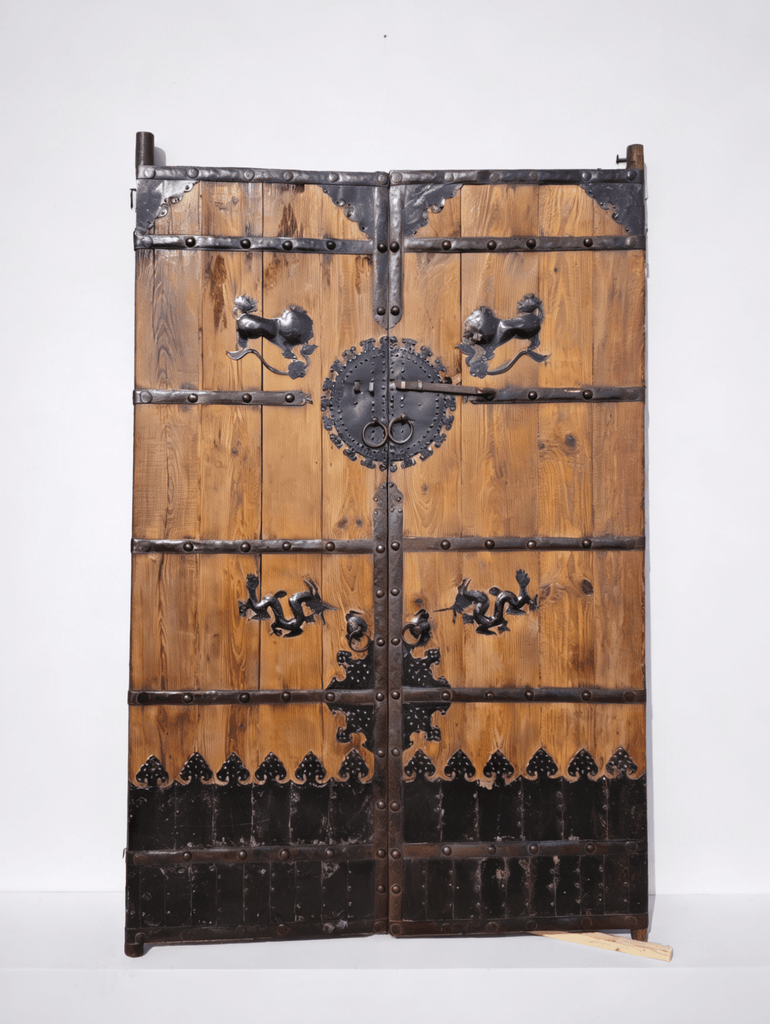 19th Century Temple - Style Doors with Ironwork - Dyag East