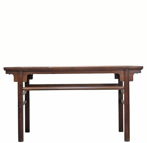 62" Long Antique Brown Console Table - Dyag East