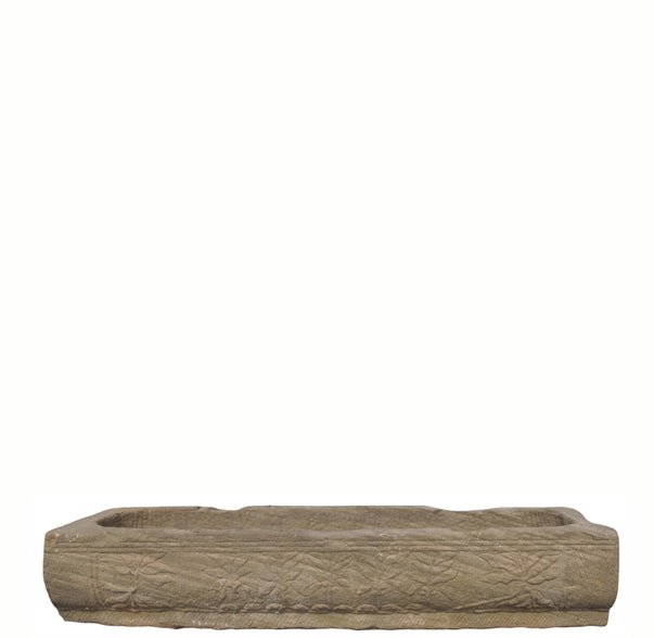 70" Inch Long Hand Chiseled Stone Trough 63 - Dyag East