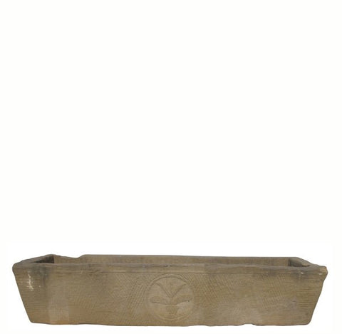 71" Inch Long Hand Chiseled Stone Trough 64 - Dyag East