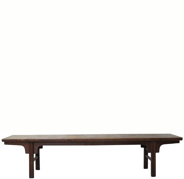 81" Long Vintage Solid Elm Wood Bench - Dyag East