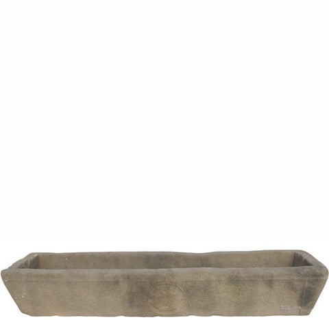 87" Inch Long Hand Chiseled Stone Trough 65 - Dyag East