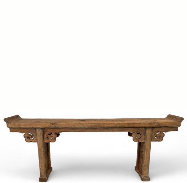 98" Inch Long Antique Chinese Altar Console Table - Dyag East
