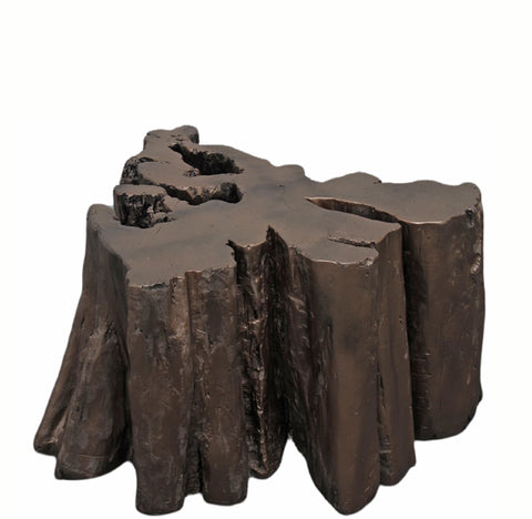 Z-Copper Brown Free Form Teak Root Sculpture Coffee Table 1