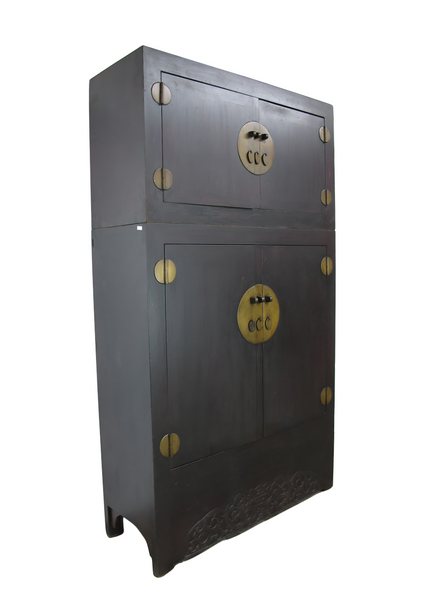 8 Feet Tall Antique Chinese Compound Cabinet