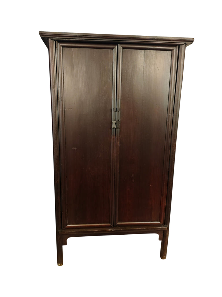 19th Century Chinese Elm Wardrobe Armoire