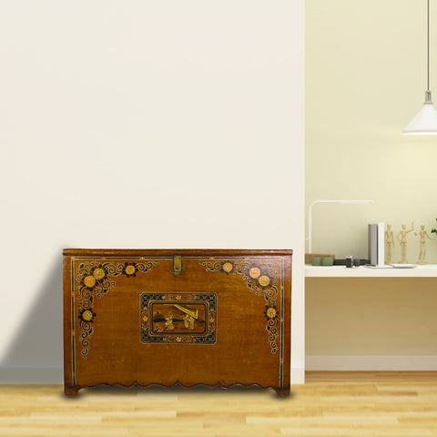 Mongolia Antique Trunk Cabinet