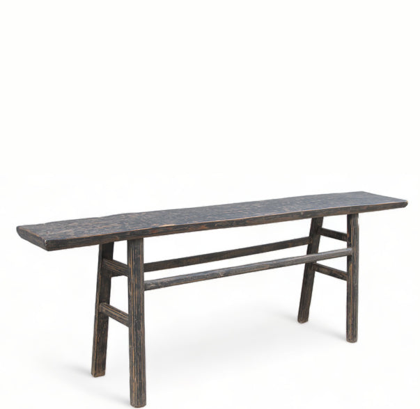 Rustic Black Farmhouse Wood Table