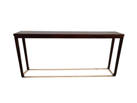70" Long Slim Elm Console Table