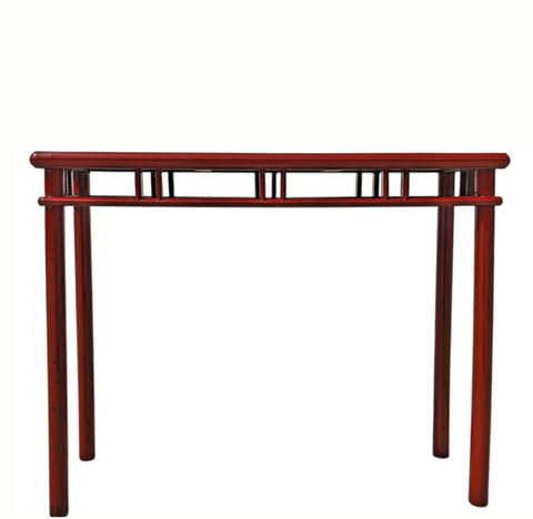 Red Lacquer 38" Long Console Table