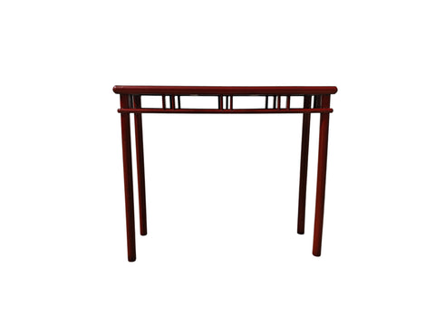 Red Lacquer 38" Long Console Table