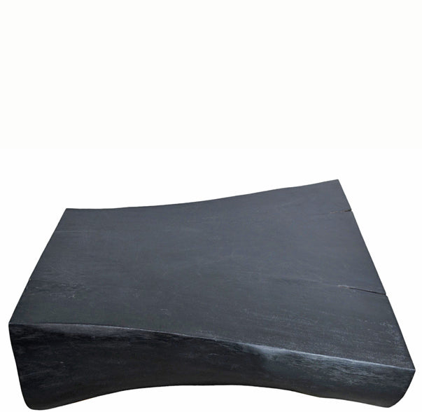 Minimalist Black Living Edge Block Coffee Table 15