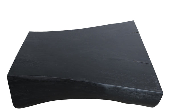 Minimalist Black Living Edge Block Coffee Table 15
