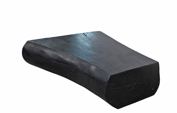 Minimalist Black Living Edge Block Coffee Table 15