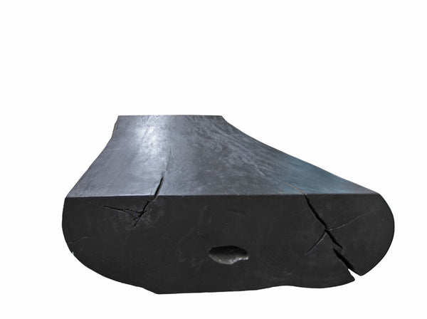 Minimalist Black Living Edge Block Coffee Table 15