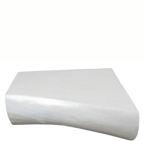 Minimalist White Living Edge Block Coffee Table 17
