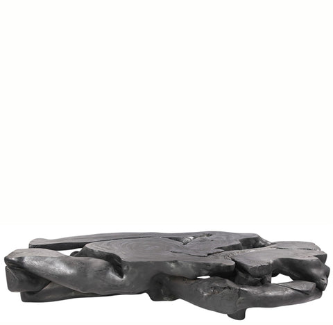 104” Inch Organic Black Suar Wood Coffee Table