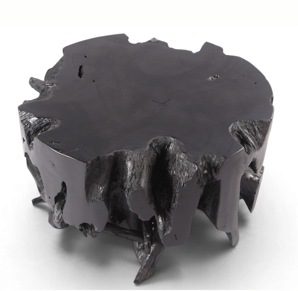 30” Diameter Black Teak Root Coffee Table 4