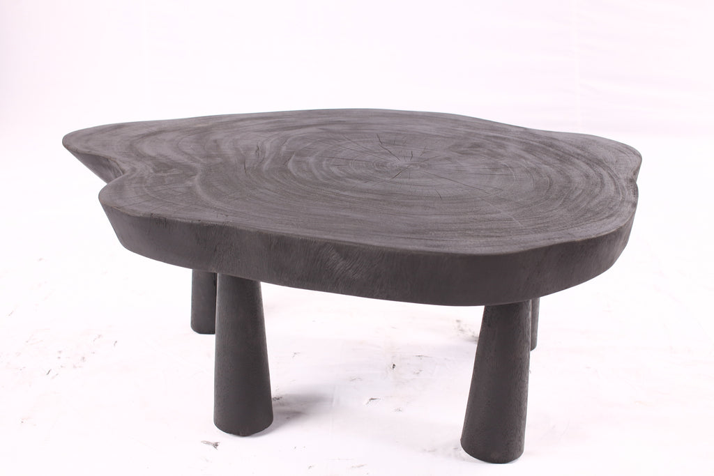 Black Living Edge One Slab Coffee Table 333