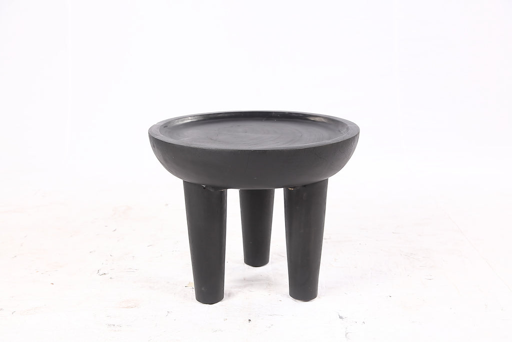 20” Round Suar Flat-Top Side Table-Single