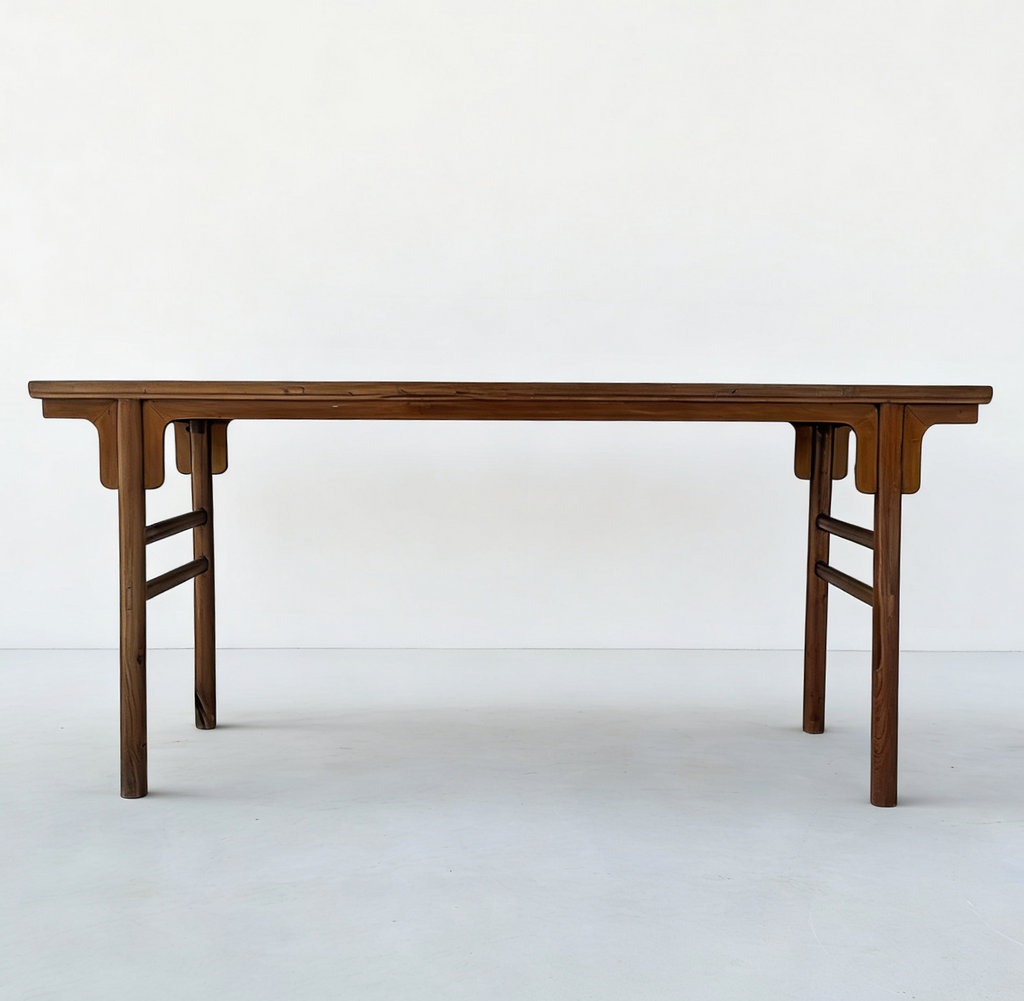 75" Long Antique Chinese Painting Table