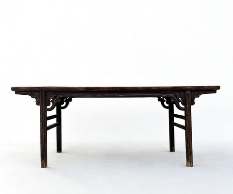 86" Long Antique Chinese Painting Table