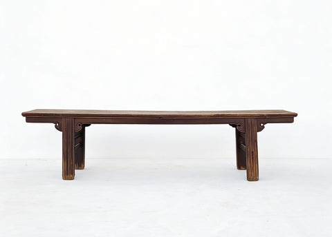 Vintage 86" Long Elm Bench