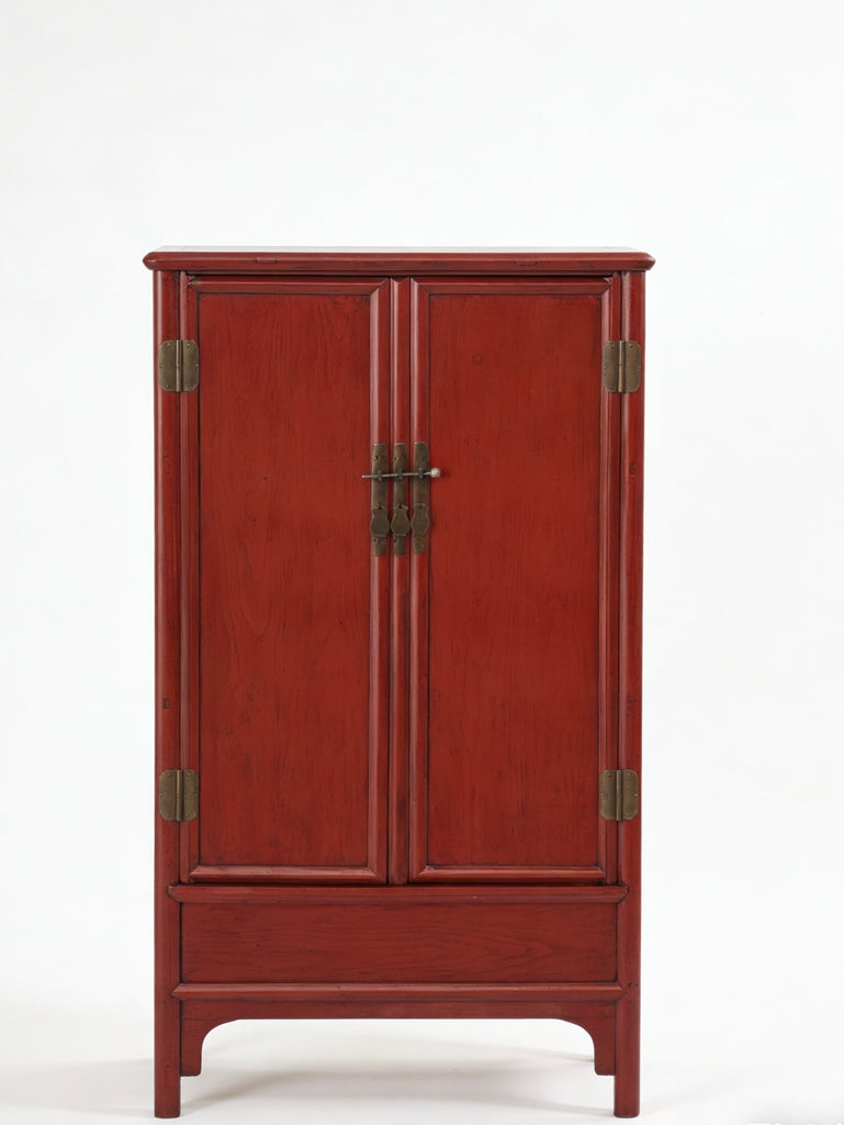 Catalpa Wood Square Corner Armoire