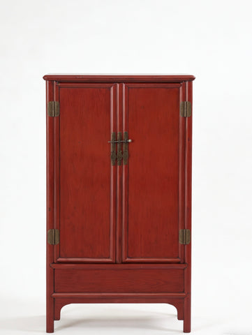 Catalpa Wood Square Corner Armoire
