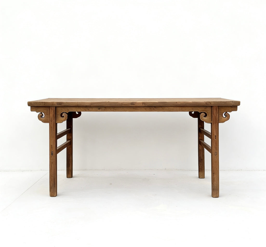 61" Long Elm Wood Console Table