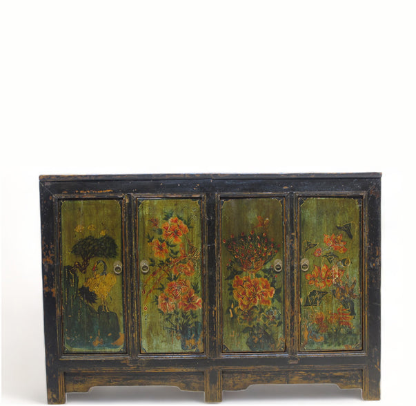 Z-Hand Painted Early 20 Century Asian Sideboard