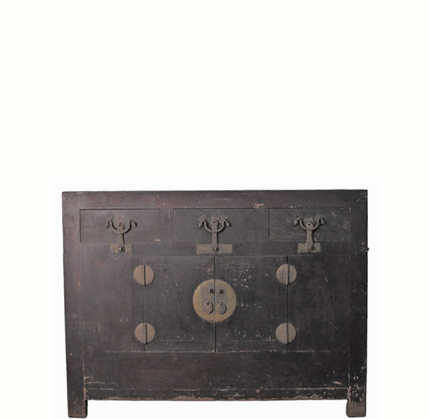 Dark Brown Antique Chinese Sideboard