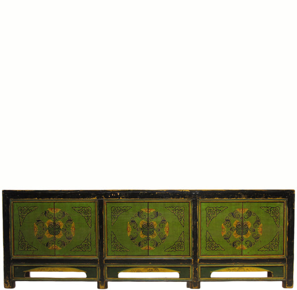 Vintage Green 96 Inch Long Sideboard Dyag East