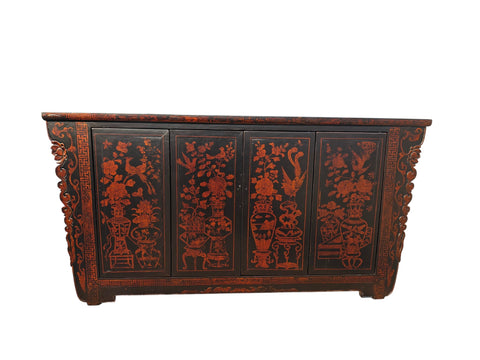 20th Century Chinese Carved Sideboard