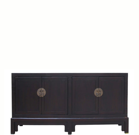 Early 20th Century Chinese Lacquered 4 Door Sideboard