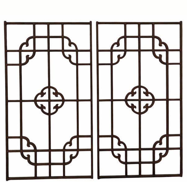 Antique Chinese Lattice Wall Art - Dyag East