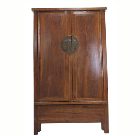 Antique Square-Corner Elm Armoire - Dyag East