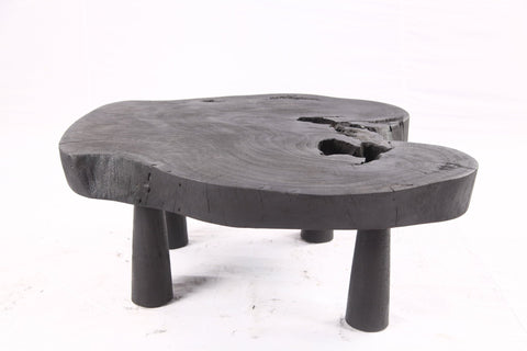 Black Living Edge One Slab Coffee Table 336 - Dyag East