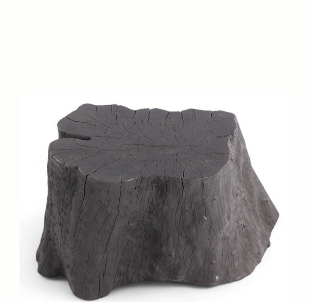 Black Lychee Living Edge Accent or Side Table or Stool - Dyag East