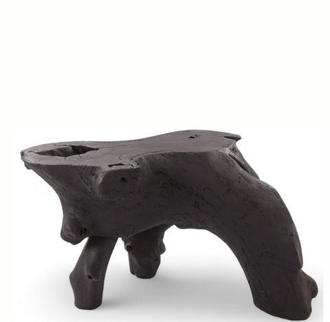 Black Natural Sculptured Console Table - 1 - Dyag East