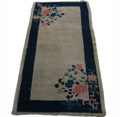 Chinese Art Deco Rug, 5 ft 8 in x 3 ft - Dyag East