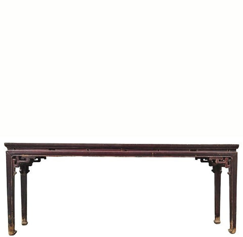 Early 19th Century Chinese Console Table with Carved Spandrels - Dyag East