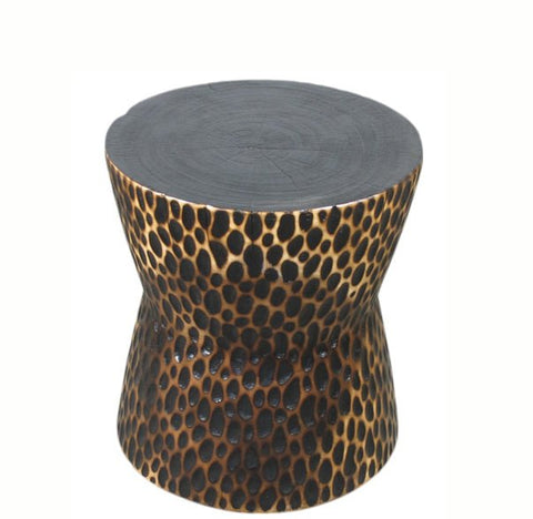 Hand Chiseled Accent or Side Table - Dyag East