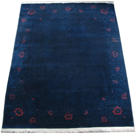 Hand Knotted Antique Asian Rug, 10 ft 8 in x 7 ft 8 in - Dyag East