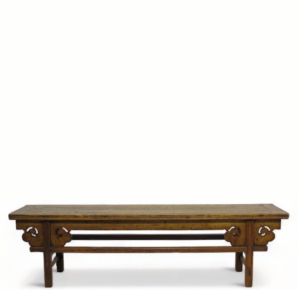 Low 75" inch Long Antique Chinese Bench Console Table - Dyag East