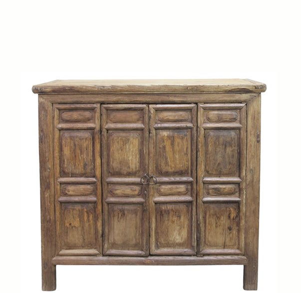 Ming-Style 4 Panel Elm Cabinet - Dyag East