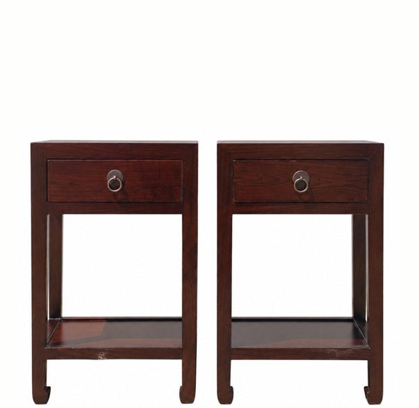 Pair of Chinese Single-Drawer Side Tables - Dyag East