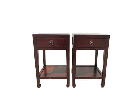Pair of Chinese Single-Drawer Side Tables - Dyag East