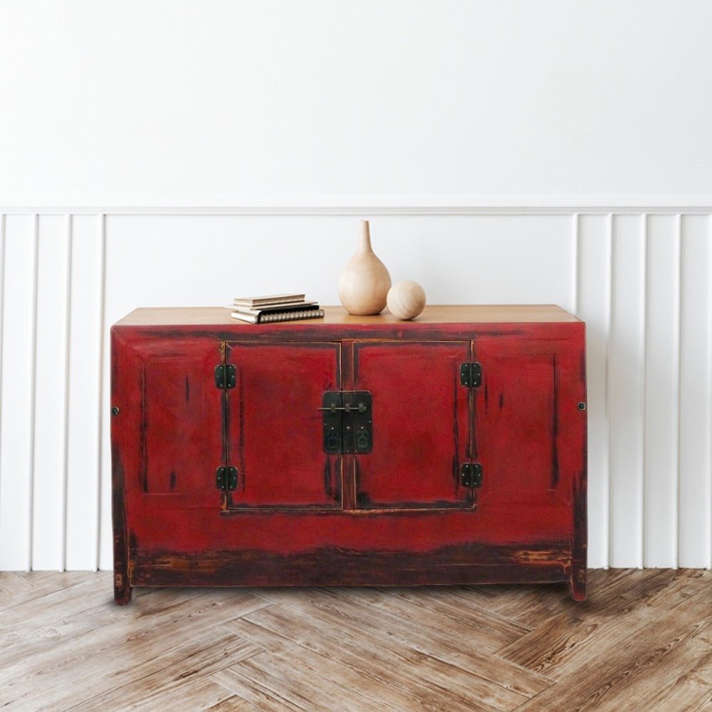 Red Gansu Sideboard - Dyag East